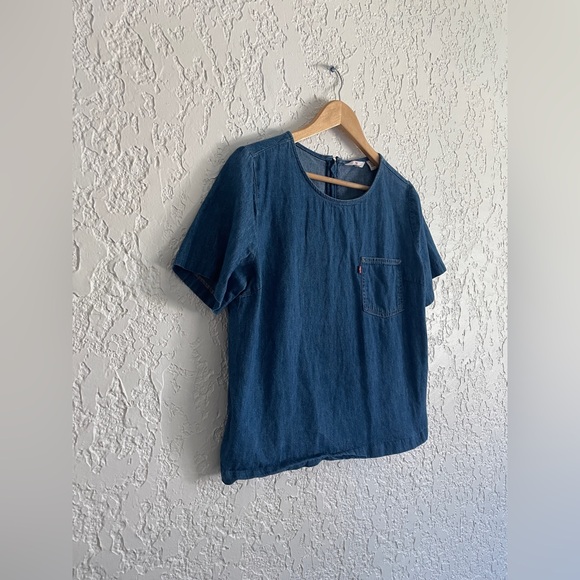 Vintage Levi’s Cotton boxy crop top size Large - Picture 2 of 6